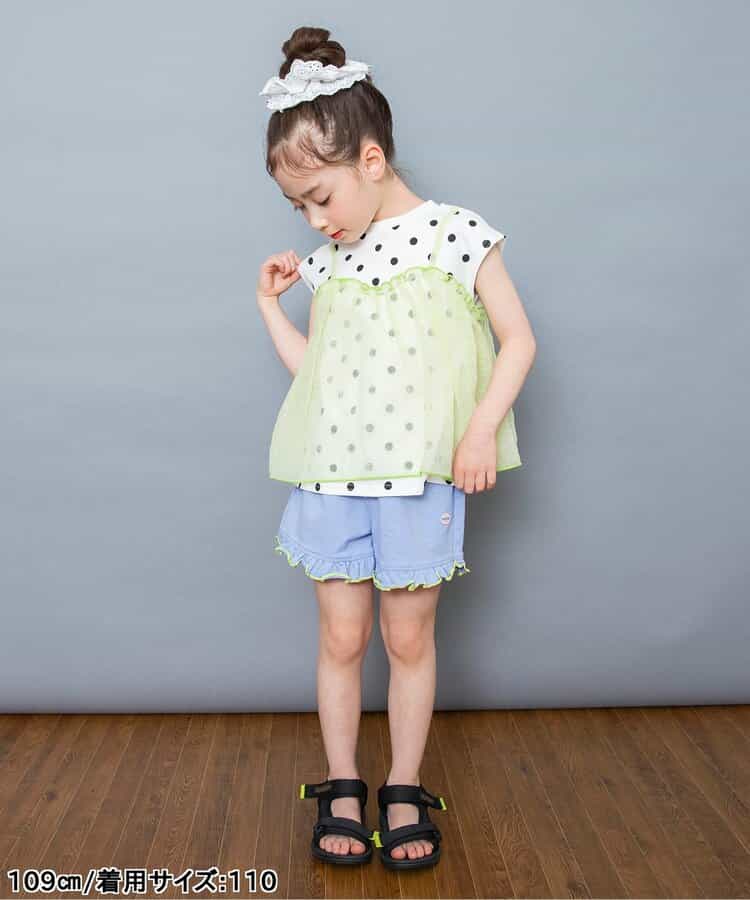 日本童裝 BREEZE 荷葉邊針織短褲 80-140cm 女童款 夏季 PANTS