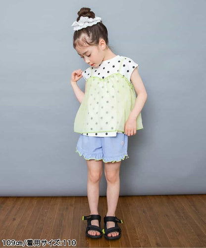 日本童裝 BREEZE 荷葉邊針織短褲 80-140cm 女童款 夏季 PANTS