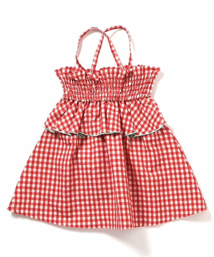 日本童裝 BREEZE 2Way 格紋兩用連身裙/吊帶半裙 80-140cm 女童款 夏季 SKIRTS DRESSES