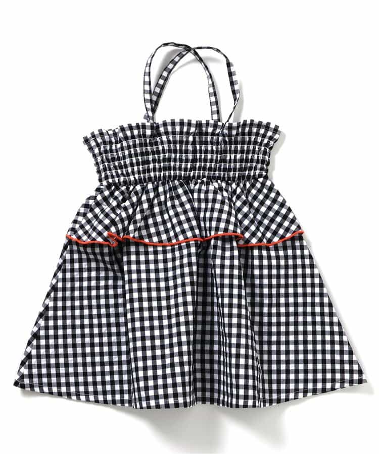 日本童裝 BREEZE 2Way 格紋兩用連身裙/吊帶半裙 80-140cm 女童款 夏季 SKIRTS DRESSES