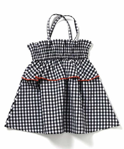 日本童裝 BREEZE 2Way 格紋兩用連身裙/吊帶半裙 80-140cm 女童款 夏季 SKIRTS DRESSES