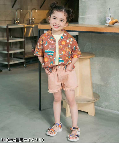 日本童裝 BREEZE Aloha度假風夏威夷襯衫 80-140cm 男童款/女童款 夏季 TOPS