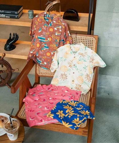 日本童裝 BREEZE Aloha度假風夏威夷襯衫 80-140cm 男童款/女童款 夏季 TOPS