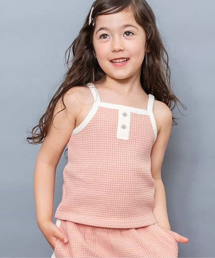 日本童裝 BREEZE 華夫格吊帶衫 80-140cm 男童款/女童款 夏季 TOPS