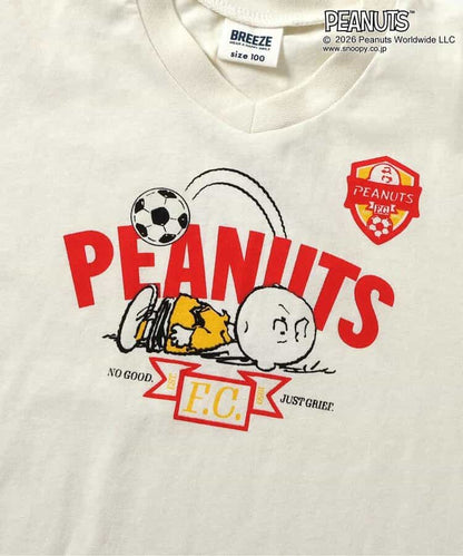 日本童裝 BREEZE x PEANUTS 足球短袖上衣 80-140cm 男童款/女童款 夏季 TOPS