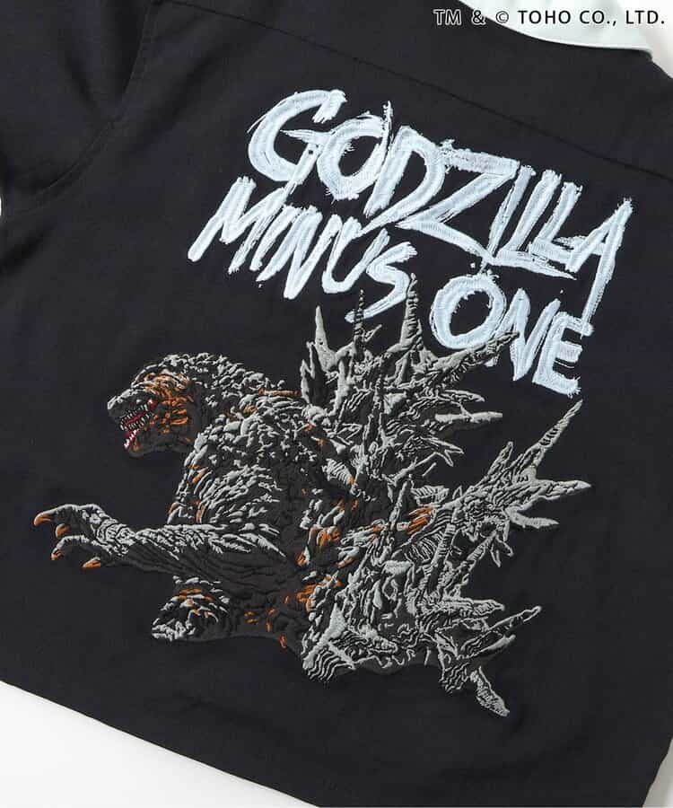 日本童裝 BREEZE x GODZILLA 哥斯拉刺繡襯衫 100-150cm 親子裝 男童款 夏季 TOPS