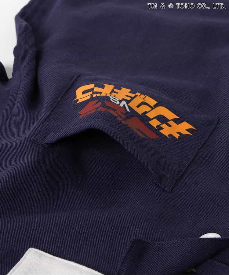 日本童裝 BREEZE x GODZILLA 哥斯拉刺繡襯衫 100-150cm 親子裝 男童款 夏季 TOPS