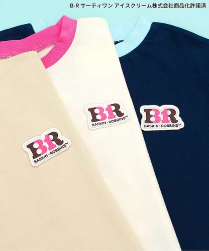 日本童裝 apres les cours x BASKIN ROBBINS 印花上衣 80-140cm 親子裝 男童款/女童款 夏季 TOPS