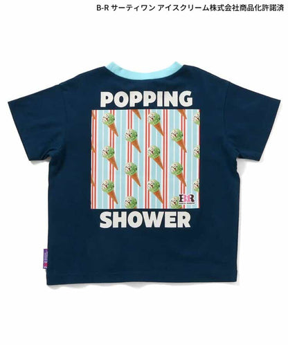 日本童裝 apres les cours x BASKIN ROBBINS 印花上衣 80-140cm 親子裝 男童款/女童款 夏季 TOPS