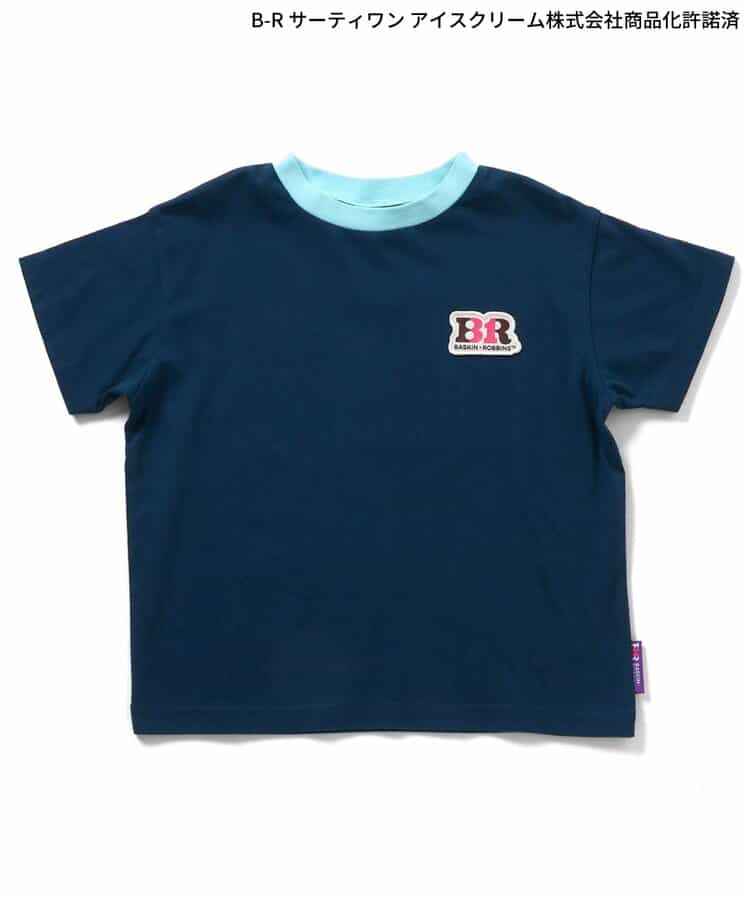 日本童裝 apres les cours x BASKIN ROBBINS 印花上衣 80-140cm 親子裝 男童款/女童款 夏季 TOPS