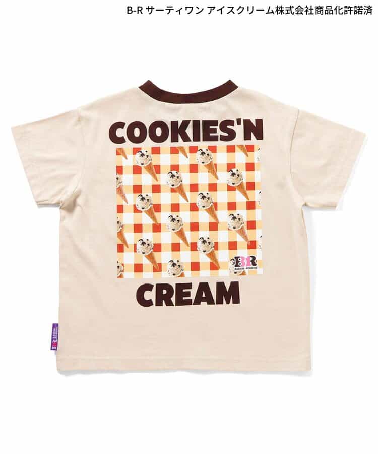 日本童裝 apres les cours x BASKIN ROBBINS 印花上衣 80-140cm 親子裝 男童款/女童款 夏季 TOPS
