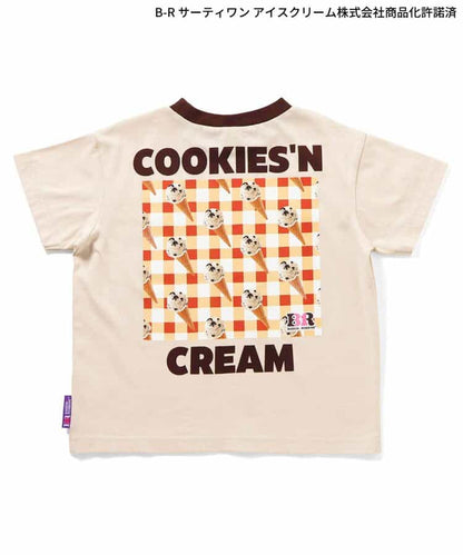 日本童裝 apres les cours x BASKIN ROBBINS 印花上衣 80-140cm 親子裝 男童款/女童款 夏季 TOPS