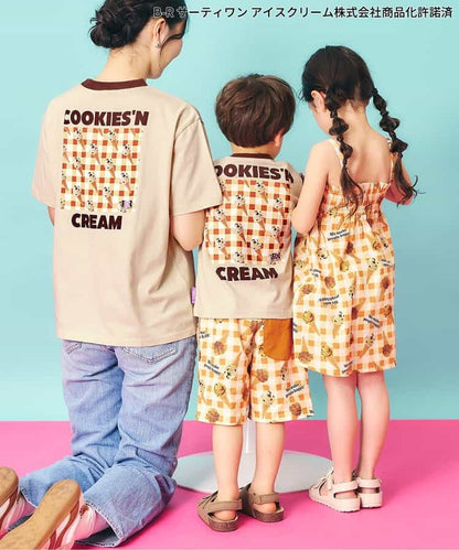 日本童裝 apres les cours x BASKIN ROBBINS 印花上衣 80-140cm 親子裝 男童款/女童款 夏季 TOPS