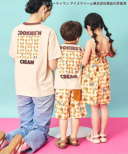 日本童裝 apres les cours x BASKIN ROBBINS 雪糕印花短褲 80-140cm 男童款 夏季 PANTS