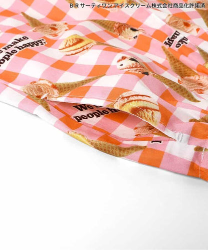日本童裝 apres les cours x BASKIN ROBBINS 雪糕印花短褲 80-140cm 男童款 夏季 PANTS