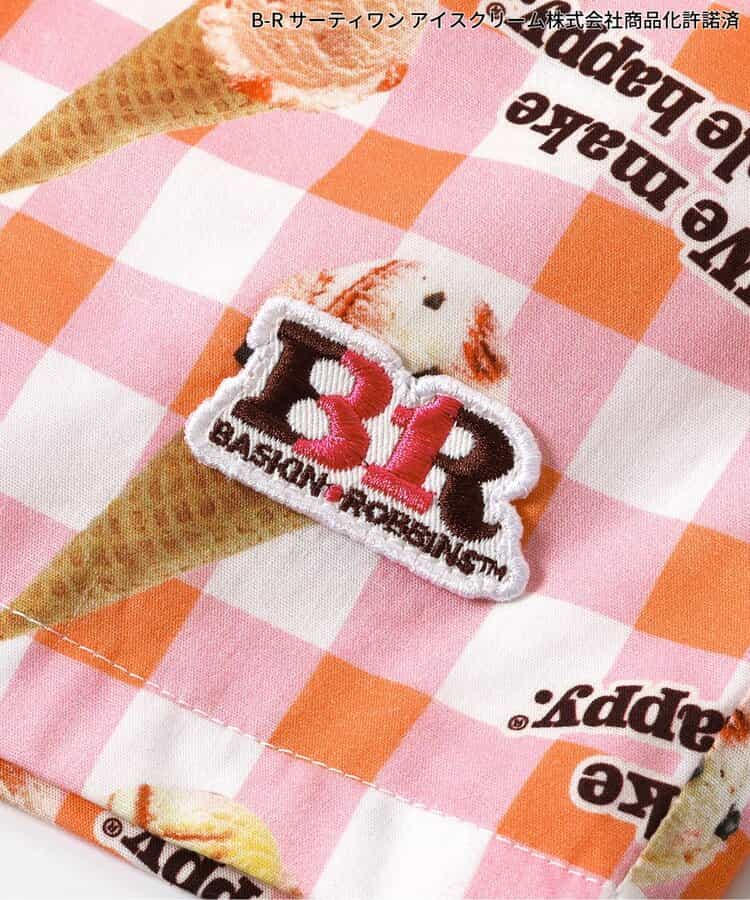 日本童裝 apres les cours x BASKIN ROBBINS 雪糕印花短褲 80-140cm 男童款 夏季 PANTS