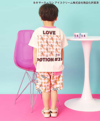 日本童裝 apres les cours x BASKIN ROBBINS 雪糕印花短褲 80-140cm 男童款 夏季 PANTS