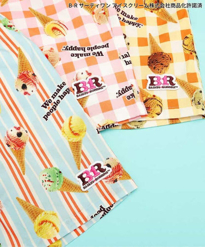 日本童裝 apres les cours x BASKIN ROBBINS 雪糕印花短褲 80-140cm 男童款 夏季 PANTS