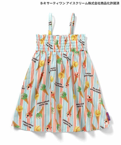 日本童裝 apres les cours x BASKIN ROBBINS 吊帶裙 80-140cm 女童款 夏季 DRESSES