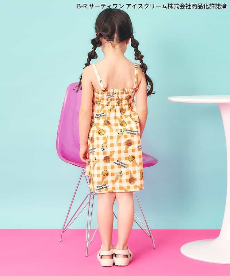 日本童裝 apres les cours x BASKIN ROBBINS 吊帶裙 80-140cm 女童款 夏季 DRESSES
