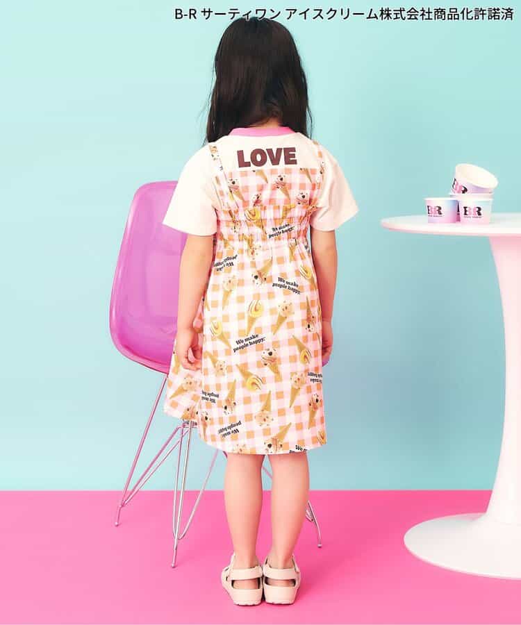 日本童裝 apres les cours x BASKIN ROBBINS 吊帶裙 80-140cm 女童款 夏季 DRESSES