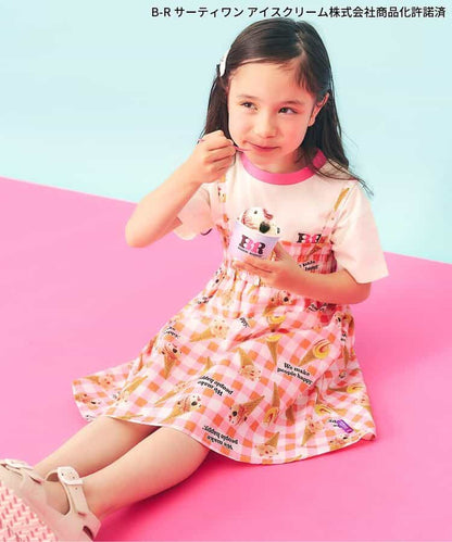日本童裝 apres les cours x BASKIN ROBBINS 吊帶裙 80-140cm 女童款 夏季 DRESSES