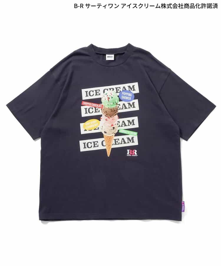 日本童裝 BREEZE x BASKIN ROBBINS 印花上衣 M 親子裝 大人款 夏季 TOPS
