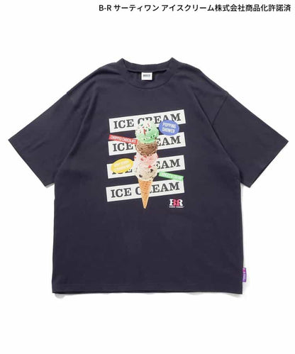 日本童裝 BREEZE x BASKIN ROBBINS 印花上衣 M 親子裝 大人款 夏季 TOPS