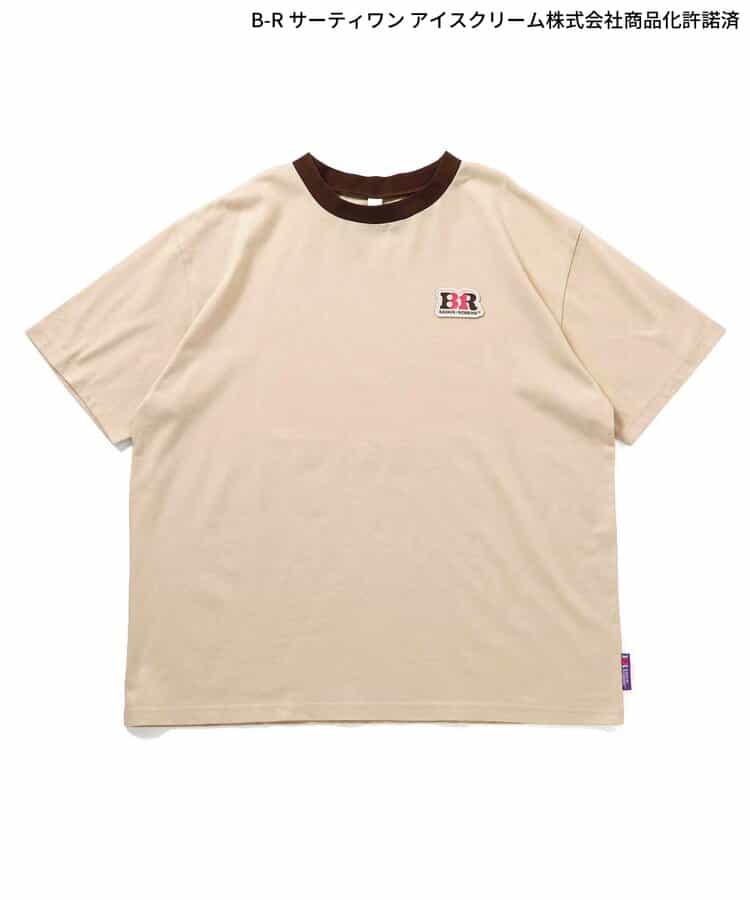 日本童裝 apres les cours x BASKIN ROBBINS 印花上衣 M 親子裝 大人款 夏季 TOPS