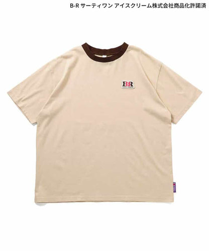 日本童裝 apres les cours x BASKIN ROBBINS 印花上衣 M 親子裝 大人款 夏季 TOPS