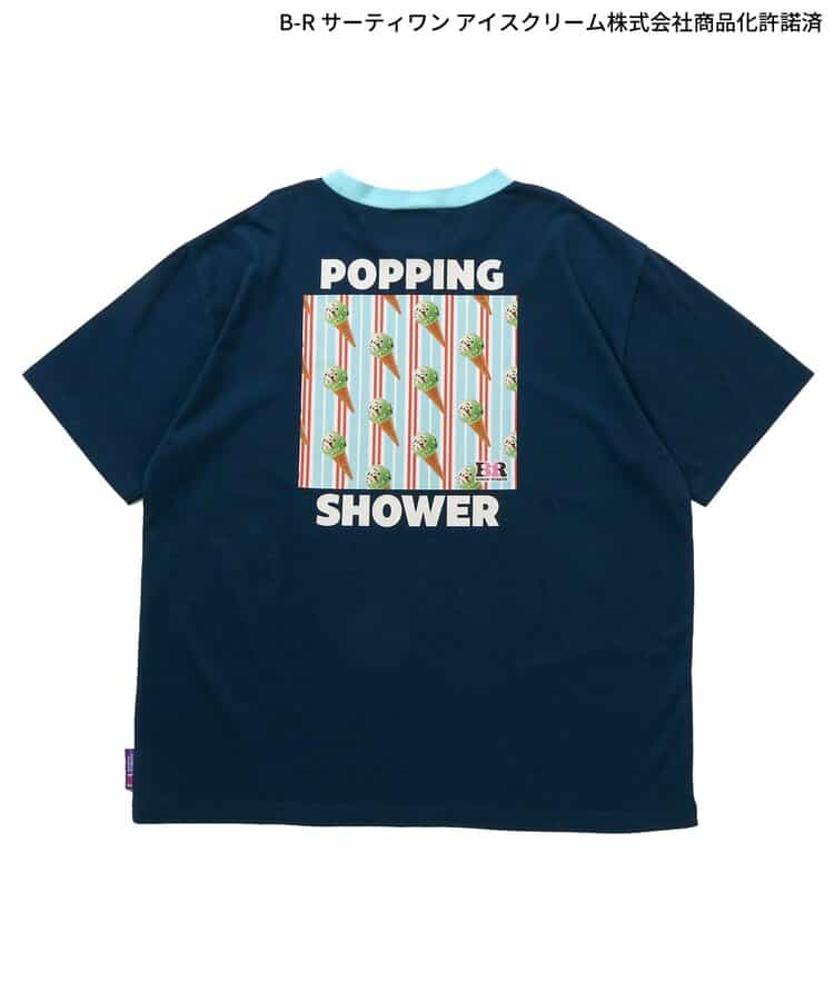 日本童裝 apres les cours x BASKIN ROBBINS 印花上衣 M 親子裝 大人款 夏季 TOPS