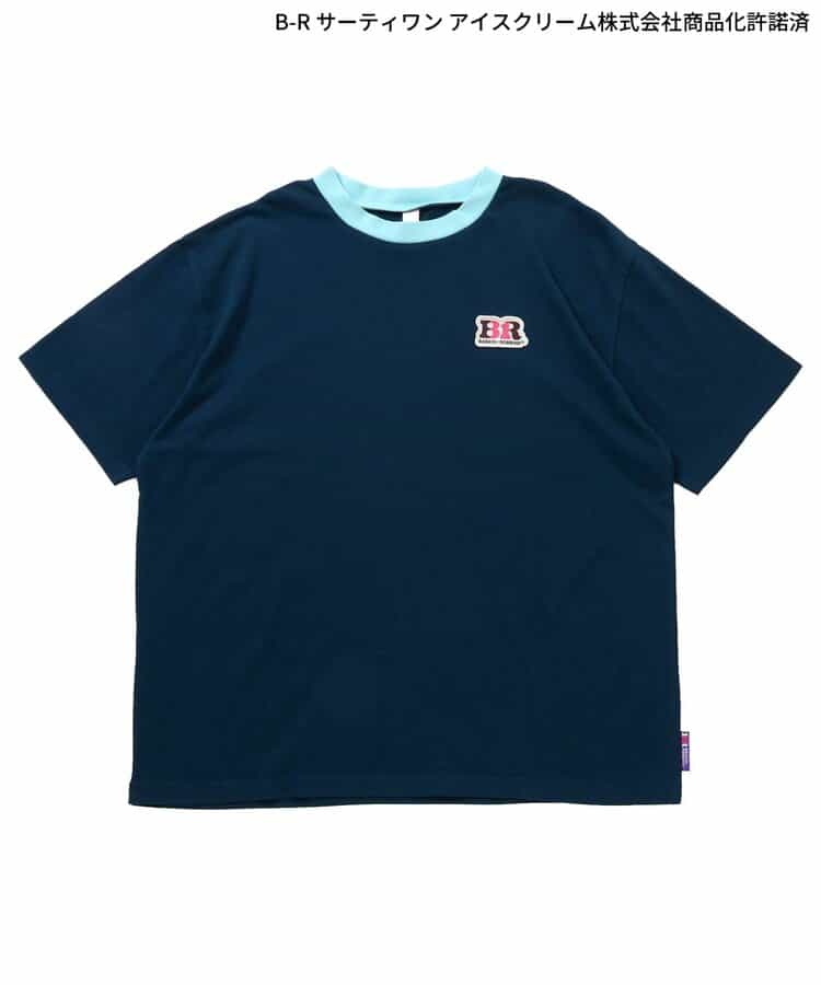 日本童裝 apres les cours x BASKIN ROBBINS 印花上衣 M 親子裝 大人款 夏季 TOPS