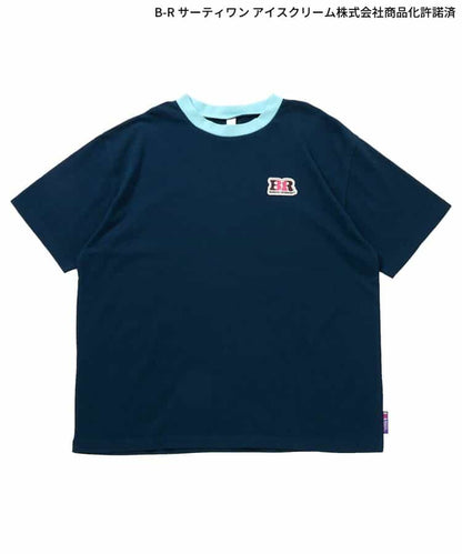 日本童裝 apres les cours x BASKIN ROBBINS 印花上衣 M 親子裝 大人款 夏季 TOPS