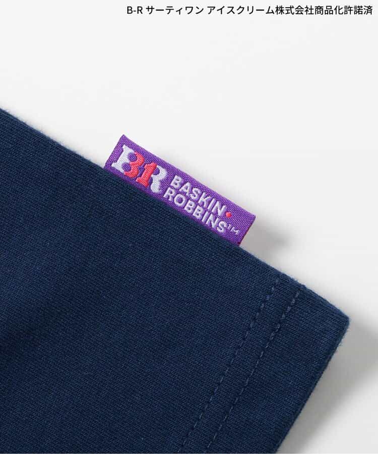 日本童裝 apres les cours x BASKIN ROBBINS 印花上衣 M 親子裝 大人款 夏季 TOPS
