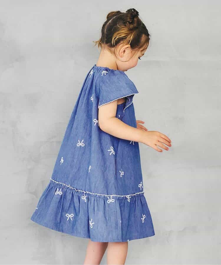 日本童裝 apres les cours 刺繡連身裙 80-140cm 女童款 夏季 DRESSES