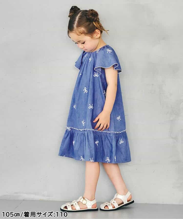 日本童裝 apres les cours 刺繡連身裙 80-140cm 女童款 夏季 DRESSES