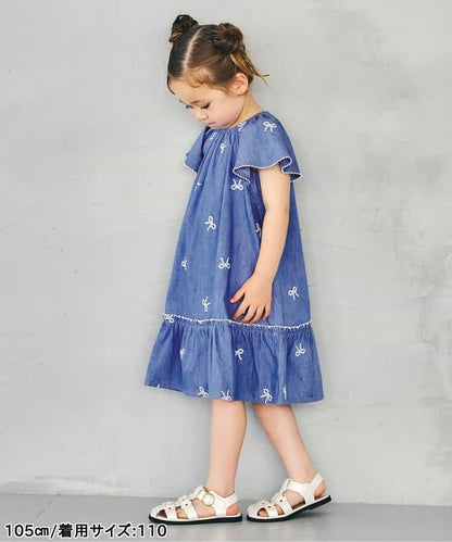 日本童裝 apres les cours 刺繡連身裙 80-140cm 女童款 夏季 DRESSES