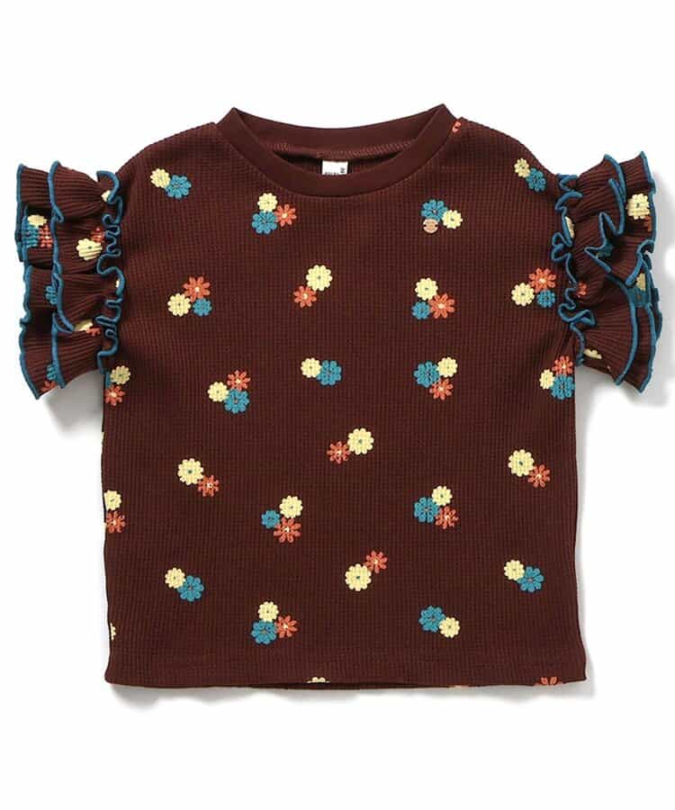 日本童裝 apres les cours 花邊袖上衣 80-140cm 女童款 夏季 TOPS