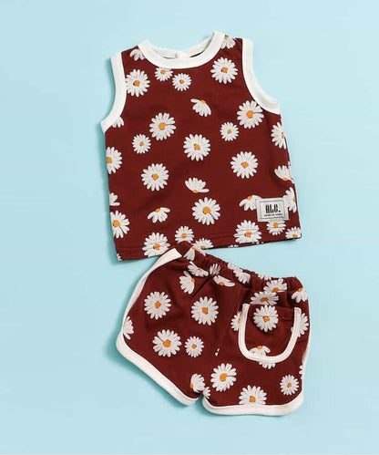 日本童裝 apres les cours 吸水速乾 接觸冷感 兩件套裝 70-80cm 男童款 初生嬰兒 夏季 TOPS PANTS