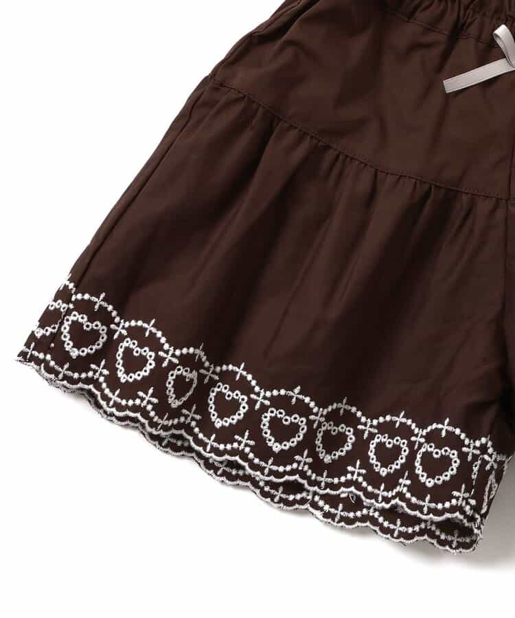 日本童裝 apres les cours 心型花花蕾絲短褲 80-140cm 女童款 初生嬰兒 夏季 PANTS
