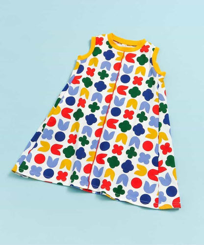 日本童裝 apres les cours 吸水速乾 接觸冷感 印花吊帶背心裙 80-130cm 女童款 夏季 DRESSES