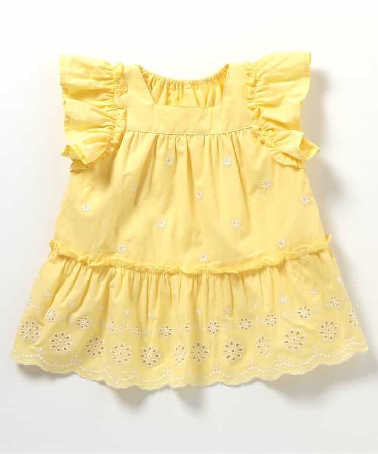 日本童裝 apres les cours 心型花花蕾絲上衣 80-140cm 女童款 夏季 TOPS