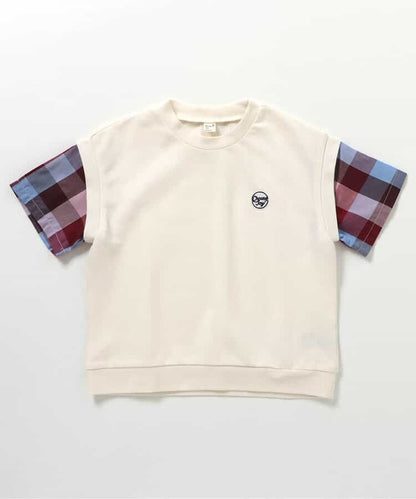 日本童裝 apres les cours 接觸冷感 假兩件短袖上衣 80-130cm 男童款 夏季 TOPS