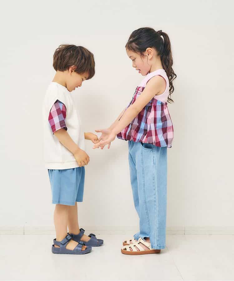 日本童裝 apres les cours 接觸冷感 假兩件短袖上衣 80-130cm 男童款 夏季 TOPS