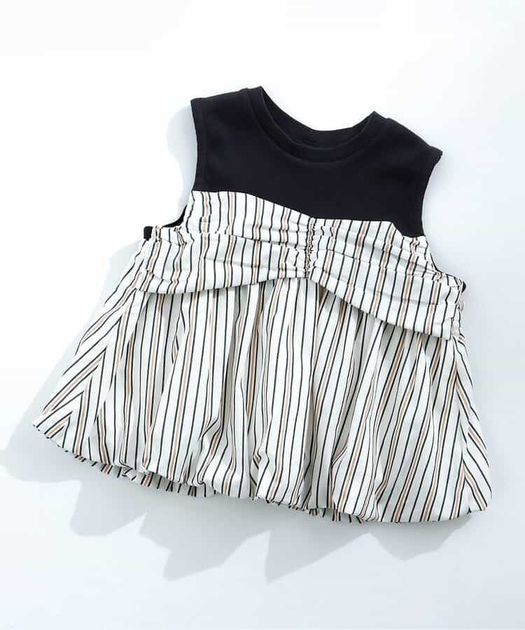 日本童裝 apres les cours 假兩件泡泡背心 80-140cm 女童款 夏季 TOPS