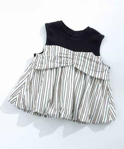 日本童裝 apres les cours 假兩件泡泡背心 80-140cm 女童款 夏季 TOPS