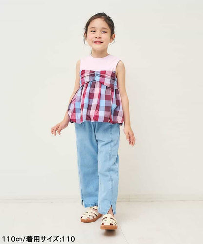 日本童裝 apres les cours 假兩件泡泡背心 80-140cm 女童款 夏季 TOPS