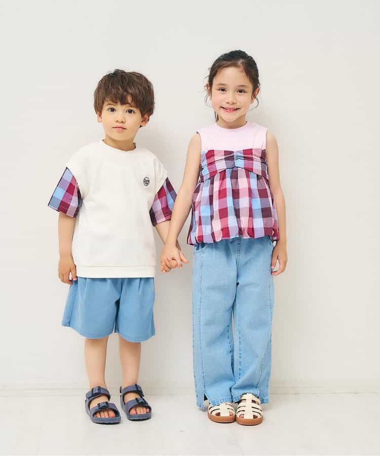 日本童裝 apres les cours 假兩件泡泡背心 80-140cm 女童款 夏季 TOPS