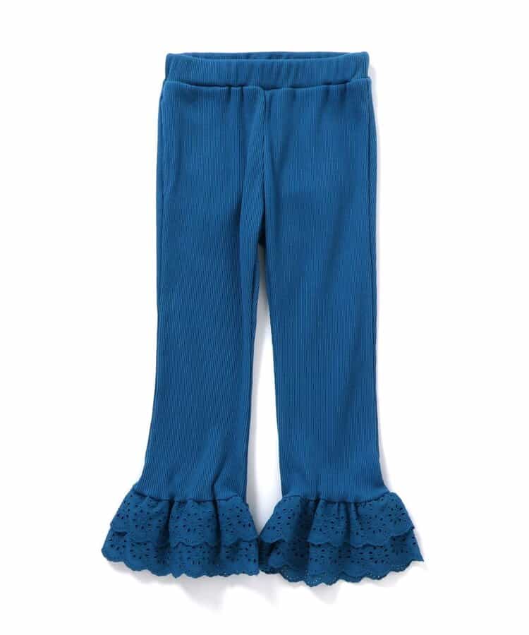 日本童裝 apres les cours 接觸冷感 蕾絲荷葉邊長褲 70-140cm 女童款 夏季 PANTS