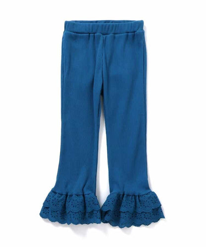 日本童裝 apres les cours 接觸冷感 蕾絲荷葉邊長褲 70-140cm 女童款 夏季 PANTS
